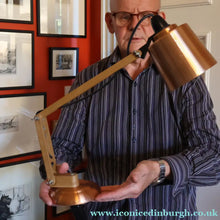 Load image into Gallery viewer, 1960s Vintage MacLamp with Rarer Copper Shade and Base. Finger Switch - Vintage Lighting
