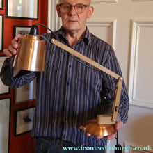 Load image into Gallery viewer, 1960s Vintage MacLamp with Rarer Copper Shade and Base. Finger Switch - Vintage Lighting
