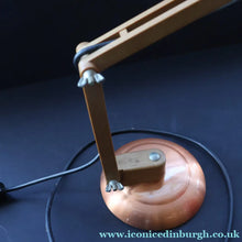 Load image into Gallery viewer, 1960s Vintage MacLamp with Rarer Copper Shade and Base. Finger Switch - Vintage Lighting
