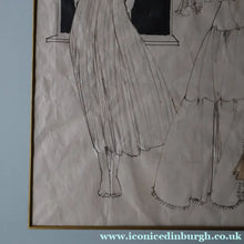 Load image into Gallery viewer, 1960s Vintage Original Fashion Drawing Showing Three Glamour Models in La Mode Outfits
