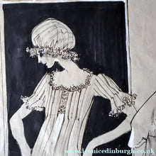 Load image into Gallery viewer, 1960s Vintage Original Fashion Drawing Showing Three Glamour Models in La Mode Outfits
