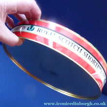 Load image into Gallery viewer, 1960s Vintage SCOTTISH SHORTBREAD Tin with Tartan background with Central Piper Motif
