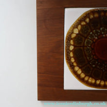 Load image into Gallery viewer, 1960s Vintage WYNCRAFT Cheese or Chopping Board with Two Pilkington Abstract Tiles. Designed by Alan Wallwork (1931 - 2019)
