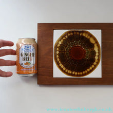 Load image into Gallery viewer, 1960s Vintage WYNCRAFT Cheese or Chopping Board with Two Pilkington Abstract Tiles. Designed by Alan Wallwork (1931 - 2019)
