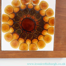 Load image into Gallery viewer, 1960s Vintage WYNCRAFT Cheese or Chopping Board with Two Pilkington Abstract Tiles. Designed by Alan Wallwork (1931 - 2019)
