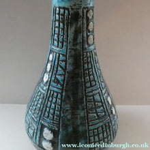 Load image into Gallery viewer, Vintage 1960s West German BRUSTALIST Bottle Vase. Uberlacker Ceramics / U-keramik
