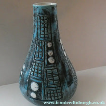 Load image into Gallery viewer, Vintage 1960s West German BRUSTALIST Bottle Vase. Uberlacker Ceramics / U-keramik
