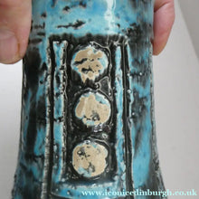 Load image into Gallery viewer, Vintage 1960s West German BRUSTALIST Bottle Vase. Uberlacker Ceramics / U-keramik
