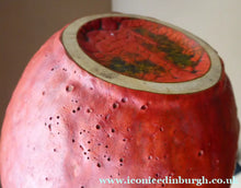 Load image into Gallery viewer, 1960s West German Ruscha Vase with Scarlet Red Thick Volcano Glaze 
