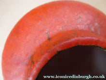 Load image into Gallery viewer, 1960s West German Ruscha Vase with Scarlet Red Thick Volcano Glaze 
