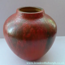 Load image into Gallery viewer, 1960s West German Ruscha Vase with Scarlet Red Thick Volcano Glaze. Model No. 8371
