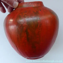 Load image into Gallery viewer, 1960s West German Ruscha Vase with Scarlet Red Thick Volcano Glaze. Model No. 8371
