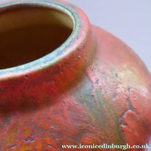 Load image into Gallery viewer, 1960s West German Ruscha Vase with Scarlet Red Thick Volcano Glaze. Model No. 8371
