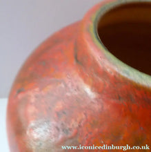 Load image into Gallery viewer, 1960s West German Ruscha Vase with Scarlet Red Thick Volcano Glaze. Model No. 8371
