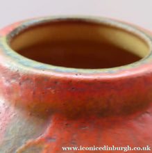 Load image into Gallery viewer, 1960s West German Ruscha Vase with Scarlet Red Thick Volcano Glaze. Model No. 8371
