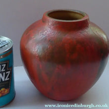 Load image into Gallery viewer, 1960s West German Ruscha Vase with Scarlet Red Thick Volcano Glaze. Model No. 8371
