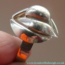 Load image into Gallery viewer, 1960s GERMAN Silver Ring. Possibly designed by Franz Scheurle. UK Size S
