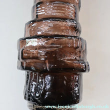 Load image into Gallery viewer, 1960s WHITEFRIARS Cinnamon "HOOPED" Vase by Geoffrey Baxter; 11 1/2 inches in height 
