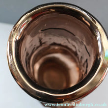 Load image into Gallery viewer, 1960s WHITEFRIARS Cinnamon "HOOPED" Vase by Geoffrey Baxter; 11 1/2 inches in height 

