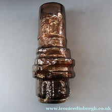 Load image into Gallery viewer, 1960s WHITEFRIARS Cinnamon "HOOPED" Vase by Geoffrey Baxter; 11 1/2 inches in height 
