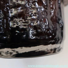 Load image into Gallery viewer, 1960s WHITEFRIARS Cinnamon "HOOPED" Vase by Geoffrey Baxter; 11 1/2 inches in height 
