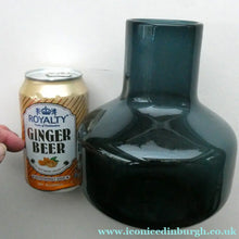 Load image into Gallery viewer, 1960s WHITEFRIARS Midnight Blue Soda Glass Vase. Design Number 9598 by Geoffrey Baxter (1963)
