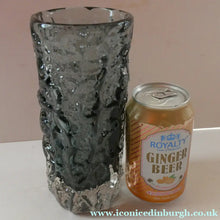 Load image into Gallery viewer, Genuine 1960s WHITEFRIARS Pewter Cylinder "Bark" vase by Geoffrey Baxter; 7 1/2 inches

