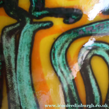 Load image into Gallery viewer, 1960s Yellow POOLE Delphis Shallow Dish or Bowl. Fantastic Abstract Design

