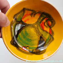 Load image into Gallery viewer, 1960s Yellow POOLE Delphis Shallow Dish or Bowl. Fantastic Abstract Design 
