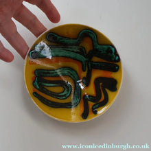 Load image into Gallery viewer, 1960s Yellow POOLE Delphis Shallow Dish or Bowl. Fantastic Abstract Design
