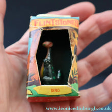 Load image into Gallery viewer, 1961 Vintage Miniature Toy Figurine by Marx. TV Tinykins in Box: The  Flint stones; DINO the Dinosaur
