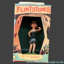 Load image into Gallery viewer, 1961 Vintage Miniature Toy Figurine by Marx. TV Tinykins in Box: The Flintstones; BETTY RUBBLE
