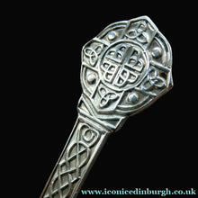 Load image into Gallery viewer, Vintage Lindisfarne CELTIC Design SOLID SILVER Cake Slice by Cooper Brothers &amp; Sons Ltd. Hallmarked 1968
