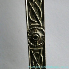 Load image into Gallery viewer, Vintage Lindisfarne CELTIC Design SOLID SILVER Cake Slice by Cooper Brothers &amp; Sons Ltd. Dated 1968

