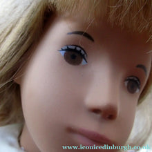 Load image into Gallery viewer, Vintage Sasha Doll Auburn Honey Blonder Hair Original Silk Dress. No. 101 Trendon 
