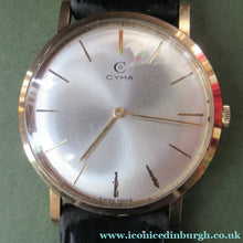 Load image into Gallery viewer, 1970s Vintage 9CT Gold Cyma Manual Wind Wristwatch
