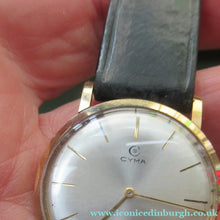 Load image into Gallery viewer, 1970s Vintage 9CT Gold Cyma Manual Wind Wristwatch
