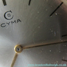 Load image into Gallery viewer, 1970s Vintage 9CT Gold Cyma Manual Wind Wristwatch
