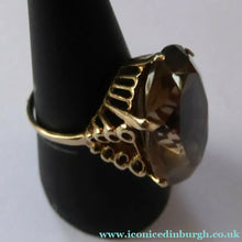 Load image into Gallery viewer, Vintage 9 ct gold ring with Citrine. Size S
