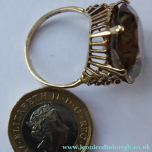 Load image into Gallery viewer, Vintage 9 ct gold ring with Citrine. Size S
