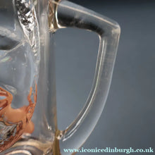 Load image into Gallery viewer, Large 1970s AMERICAN Heavy Clear Glass Tankard Featuring an Image of "Big Daddy", Joe Flanigan. Three Available
