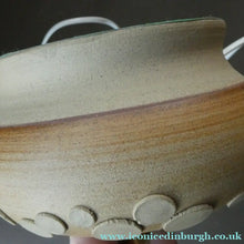 Load image into Gallery viewer, Vintage 1970s Art Pottery Stoneware Table Lamp with White Drum Shade
