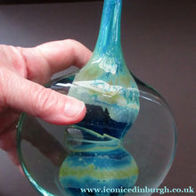 Load image into Gallery viewer, 1970s  Medina Lollipop Vase. 7 inches. Signed
