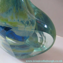 Load image into Gallery viewer, Vintage 1970s Maltese Mdina Facet Cut Lollipop Vase. 7 inches Height - European Glass
