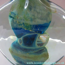 Load image into Gallery viewer, 1970s  Medina Lollipop Vase. 7 inches. Signed
