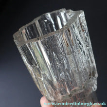 Load image into Gallery viewer, 1970s Avena Clear Glass Vase for Iitala. Designed by Tapio Wirkkala. 9 1/2 inches - Scandinavian Glass
