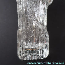 Load image into Gallery viewer, 1970s Avena Clear Glass Vase for Iitala. Designed by Tapio Wirkkala. 9 1/2 inches - Scandinavian Glass
