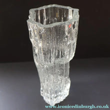Load image into Gallery viewer, 1970s Avena Clear Glass Vase for Iitala. Designed by Tapio Wirkkala. 9 1/2 inches - Scandinavian Glass
