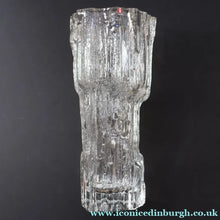 Load image into Gallery viewer, 1970s Avena Clear Glass Vase for Iitala. Designed by Tapio Wirkkala. 9 1/2 inches - Scandinavian Glass
