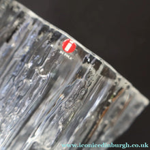 Load image into Gallery viewer, 1970s Avena Clear Glass Vase for Iitala. Designed by Tapio Wirkkala. 9 1/2 inches - Scandinavian Glass
